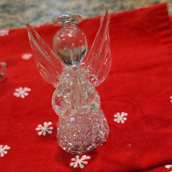 Crystal Angel Ornaments Set with Red Accents - Picture 2 of 9